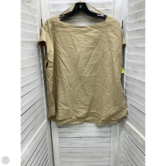 Top Sleeveless By Ann Taylor In Tan, Size: Xl