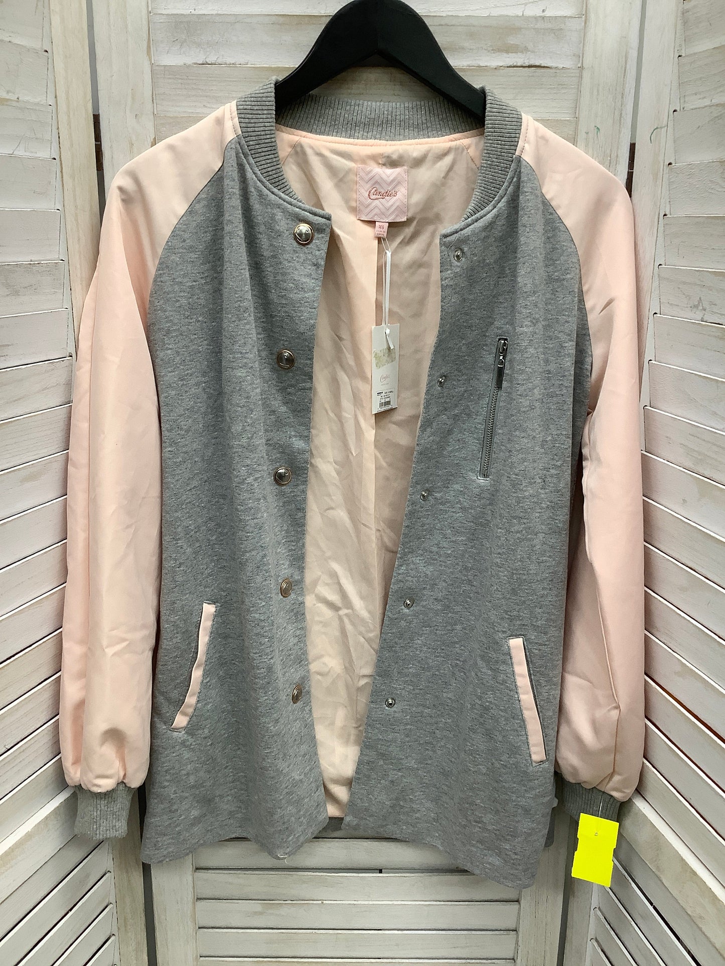 Jacket Other By Candies In Grey & Pink, Size: Xs