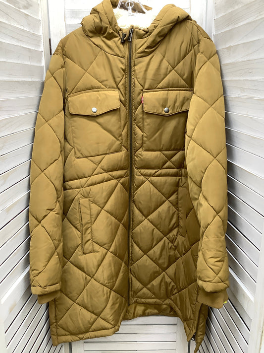 Coat Puffer & Quilted By Levis In Brown, Size: Xl