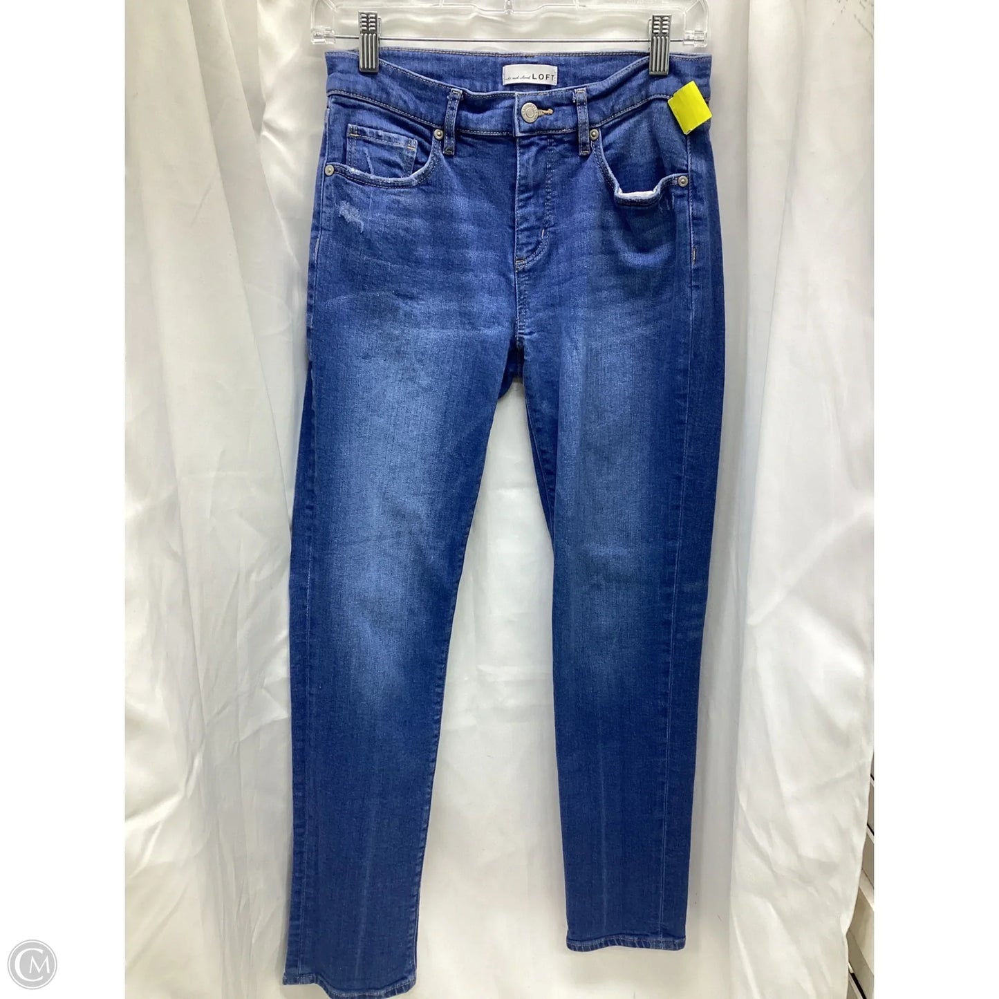 Jeans Skinny By Loft In Blue Denim, Size: 0