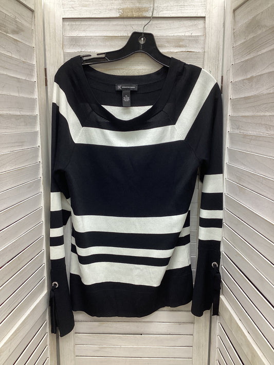 Top Long Sleeve By Inc In Black & White, Size: Xl