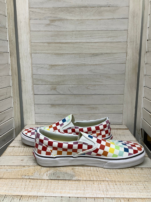 Shoes Sneakers By Vans In Rainbow Print, Size: 10.5