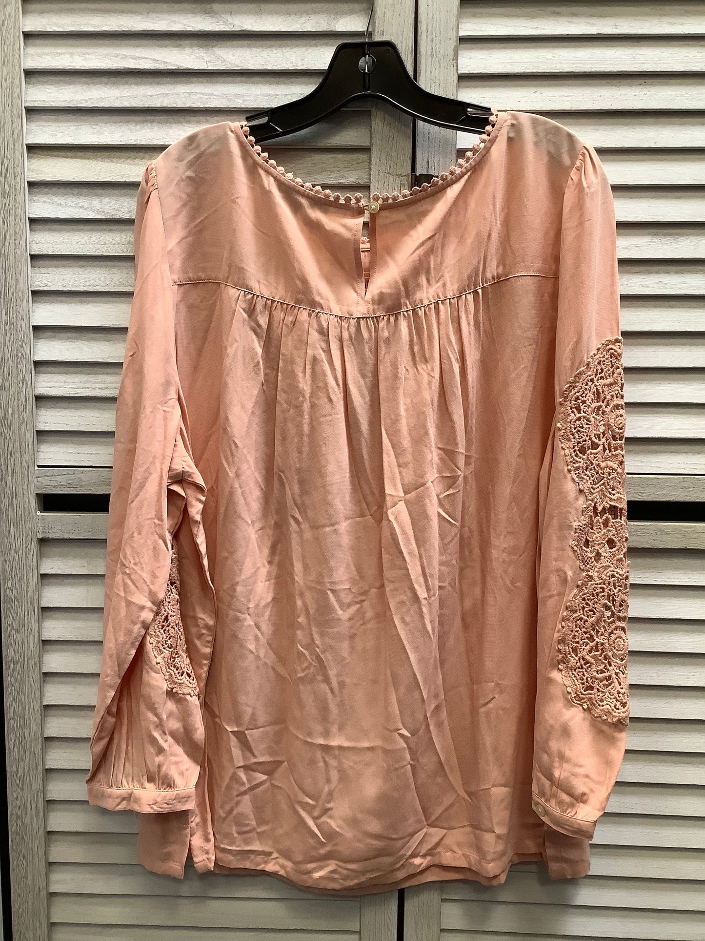 Top Long Sleeve By Loft In Pink, Size: Xl