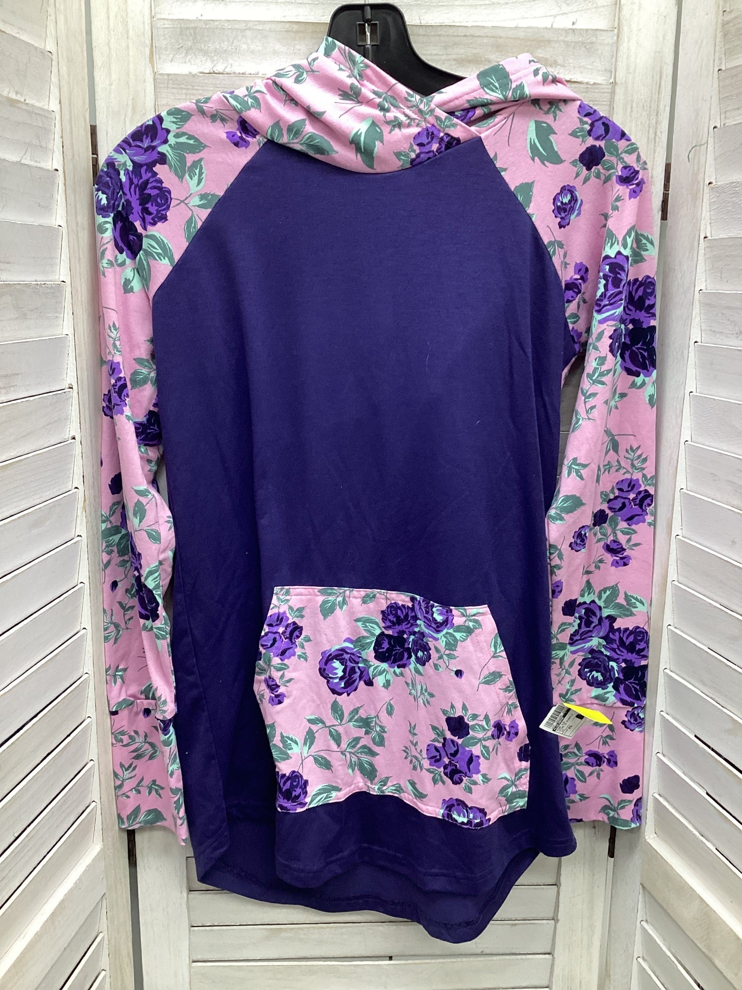 Top Long Sleeve By Lularoe In Pink & Purple, Size: Xs