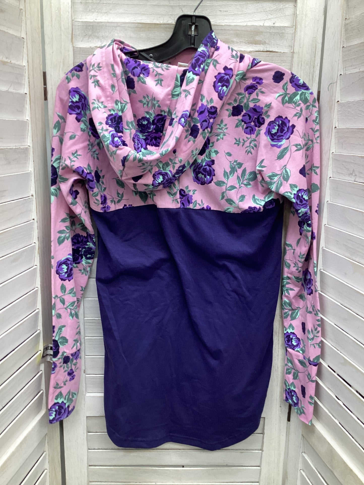 Top Long Sleeve By Lularoe In Pink & Purple, Size: Xs