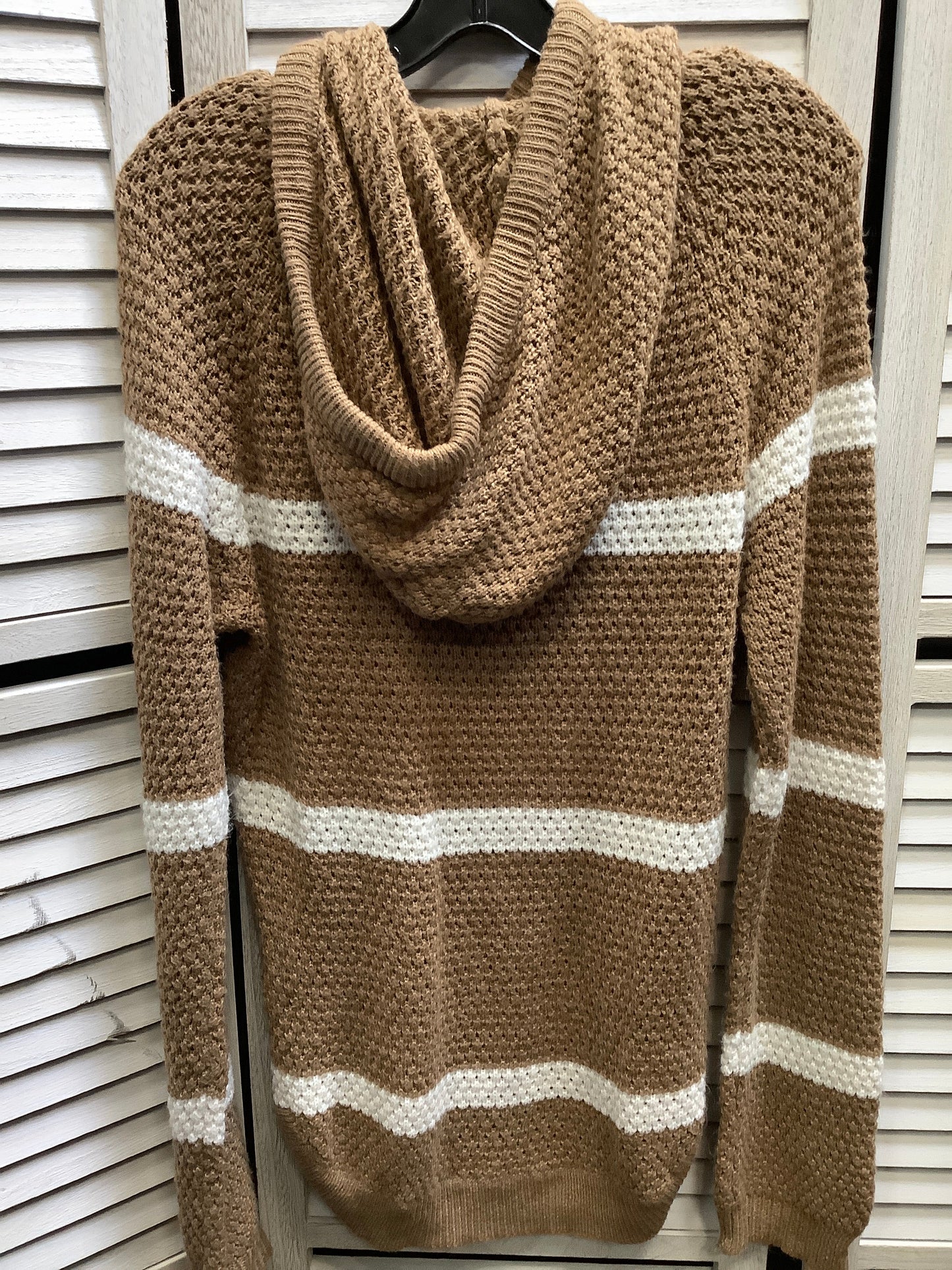 Sweater By Clothes Mentor In Brown & White, Size: 2x