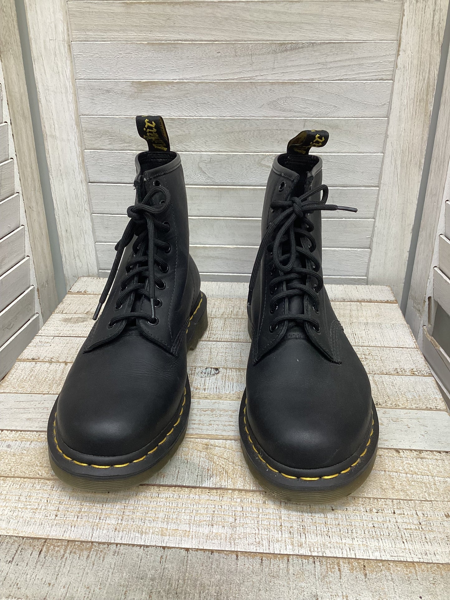 Boots Combat By Dr Martens In Black, Size: 9