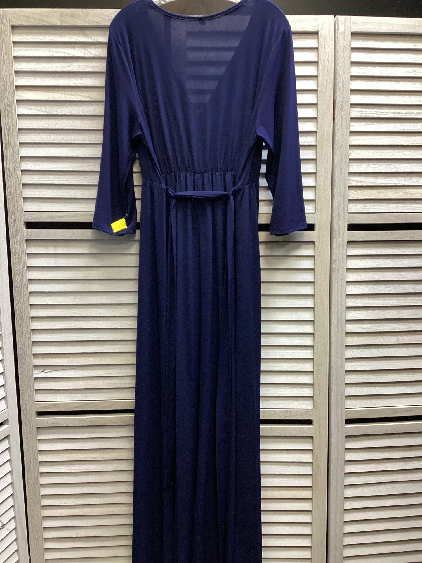 Dress Casual Maxi By Pink Blush In Navy, Size: 1x