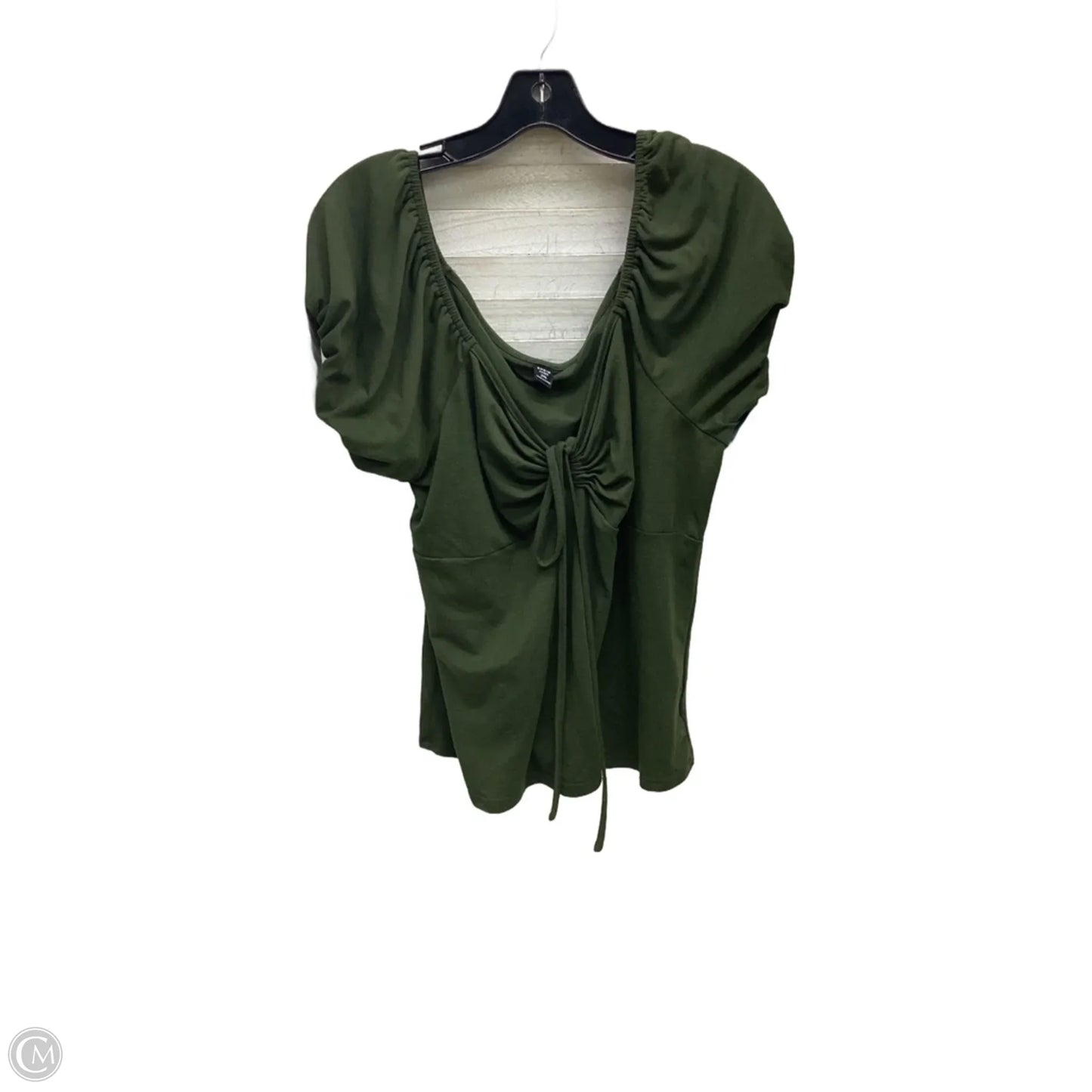 Top Short Sleeve By Shein In Green, Size: 2x