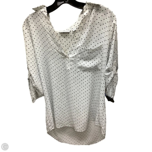 Top 3/4 Sleeve By New York And Co In Polkadot Pattern, Size: M