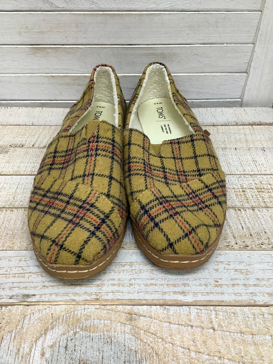 Shoes Flats By Toms In Plaid Pattern, Size: 8.5