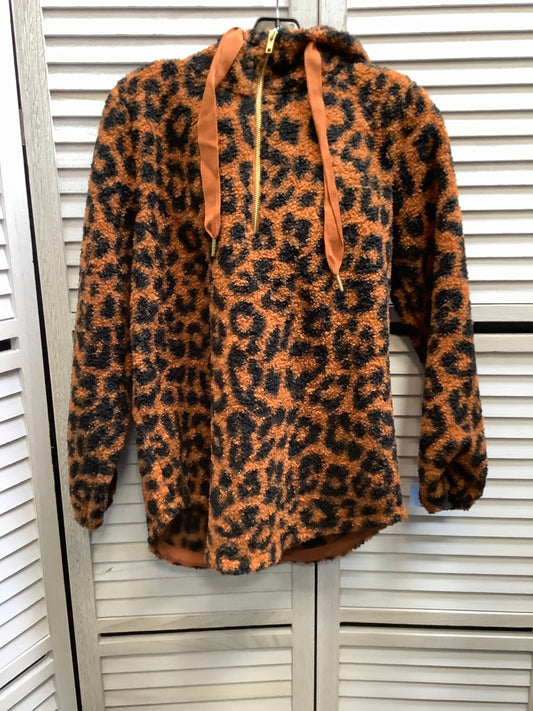 Jacket Faux Fur & Sherpa By Loft In Animal Print, Size: S