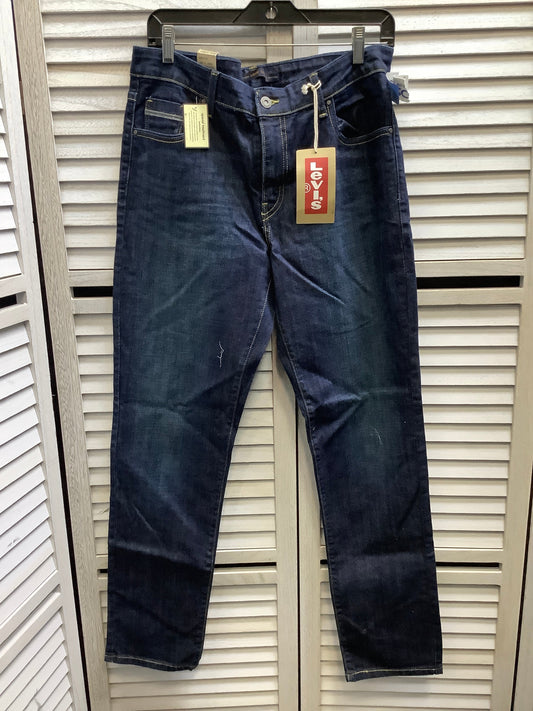 Jeans Boot Cut By Levis In Blue Denim, Size: 12