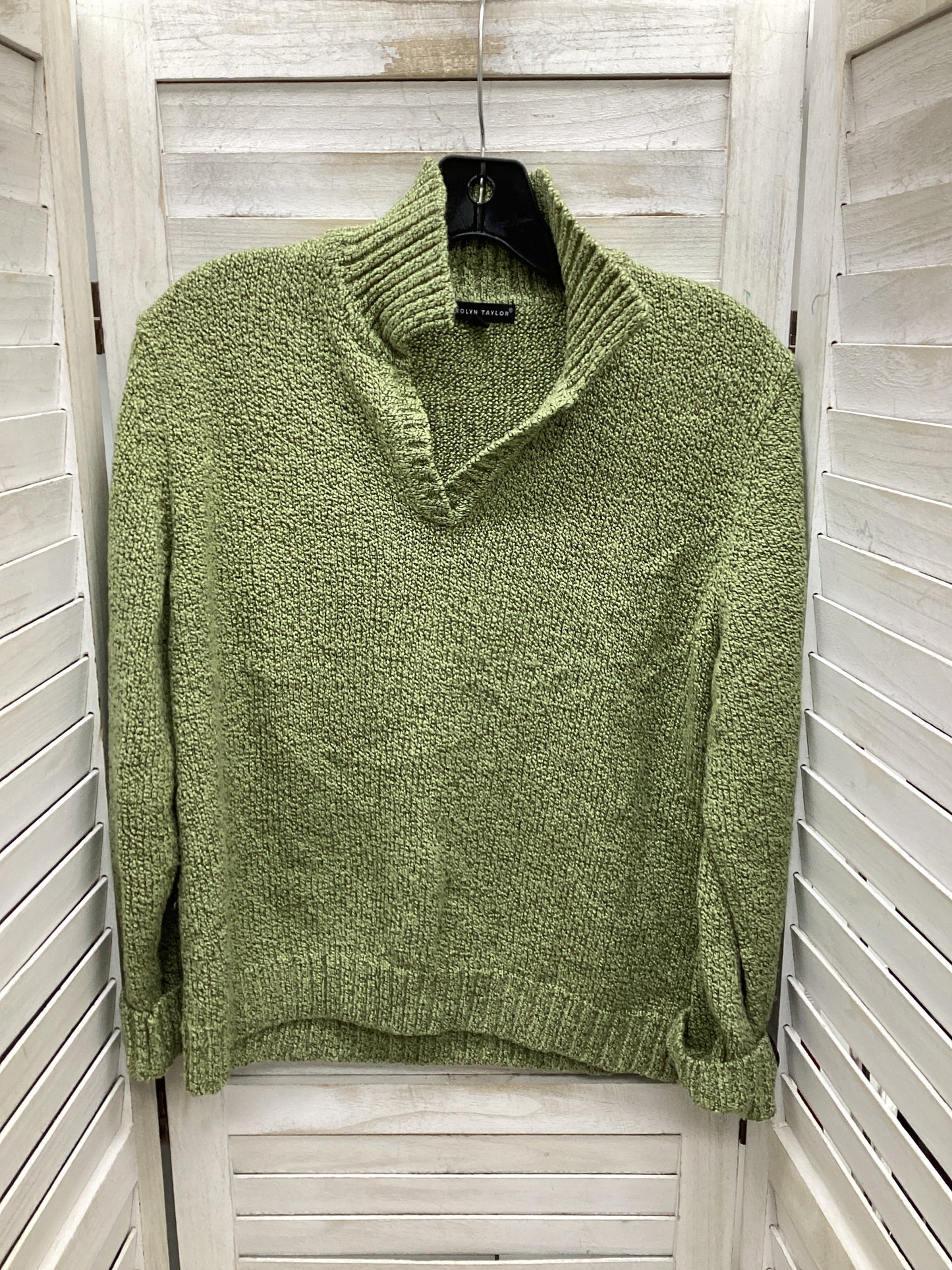 Sweater By Carolyn Taylor In Green, Size: M