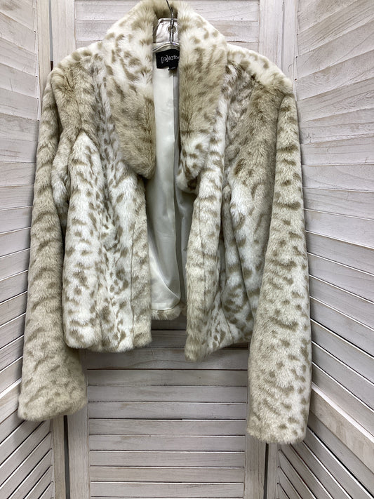 Jacket Faux Fur & Sherpa By Relativity In Animal Print, Size: Xl