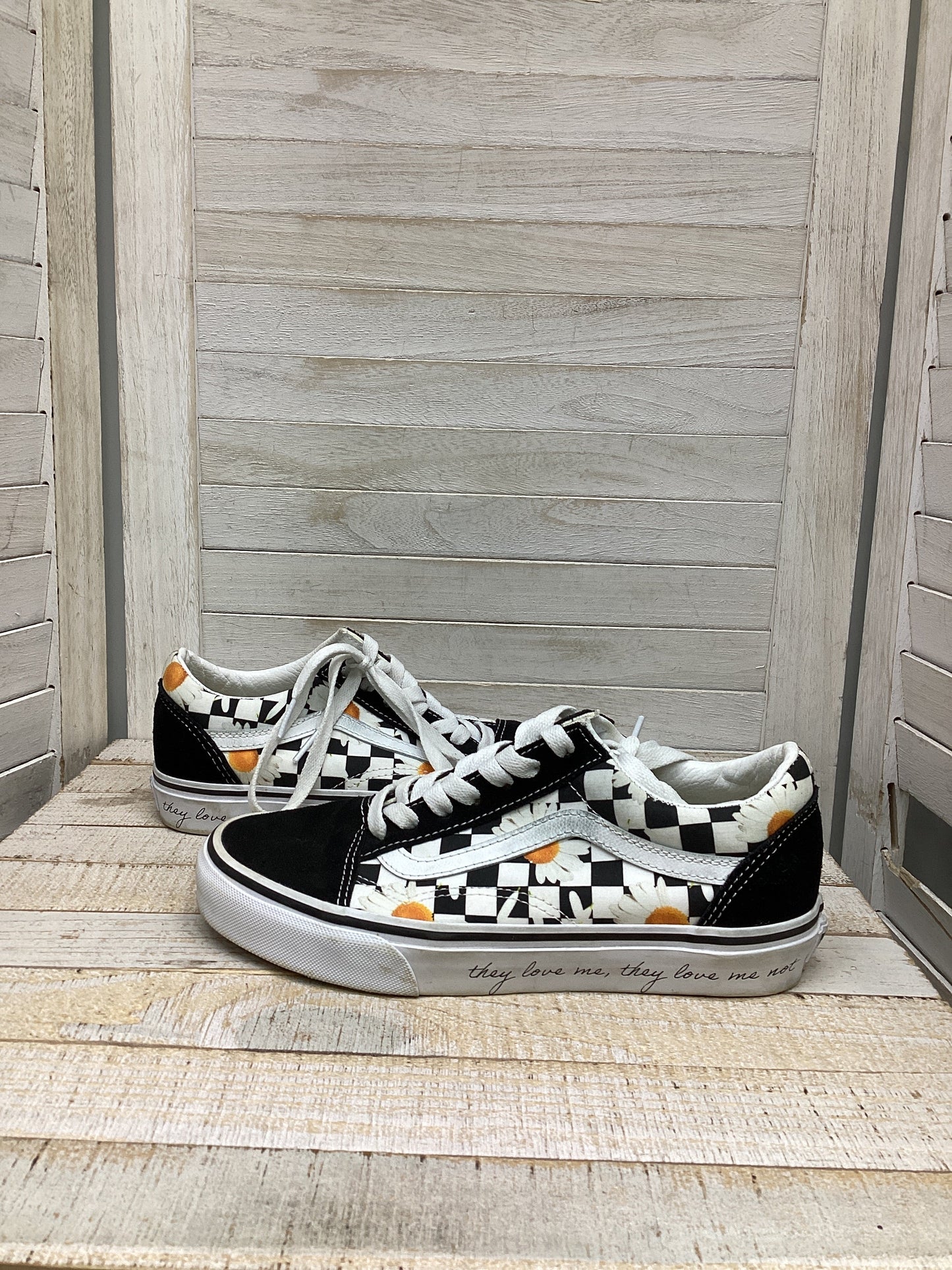 Shoes Sneakers By Vans In Checkered Pattern, Size: 6.5