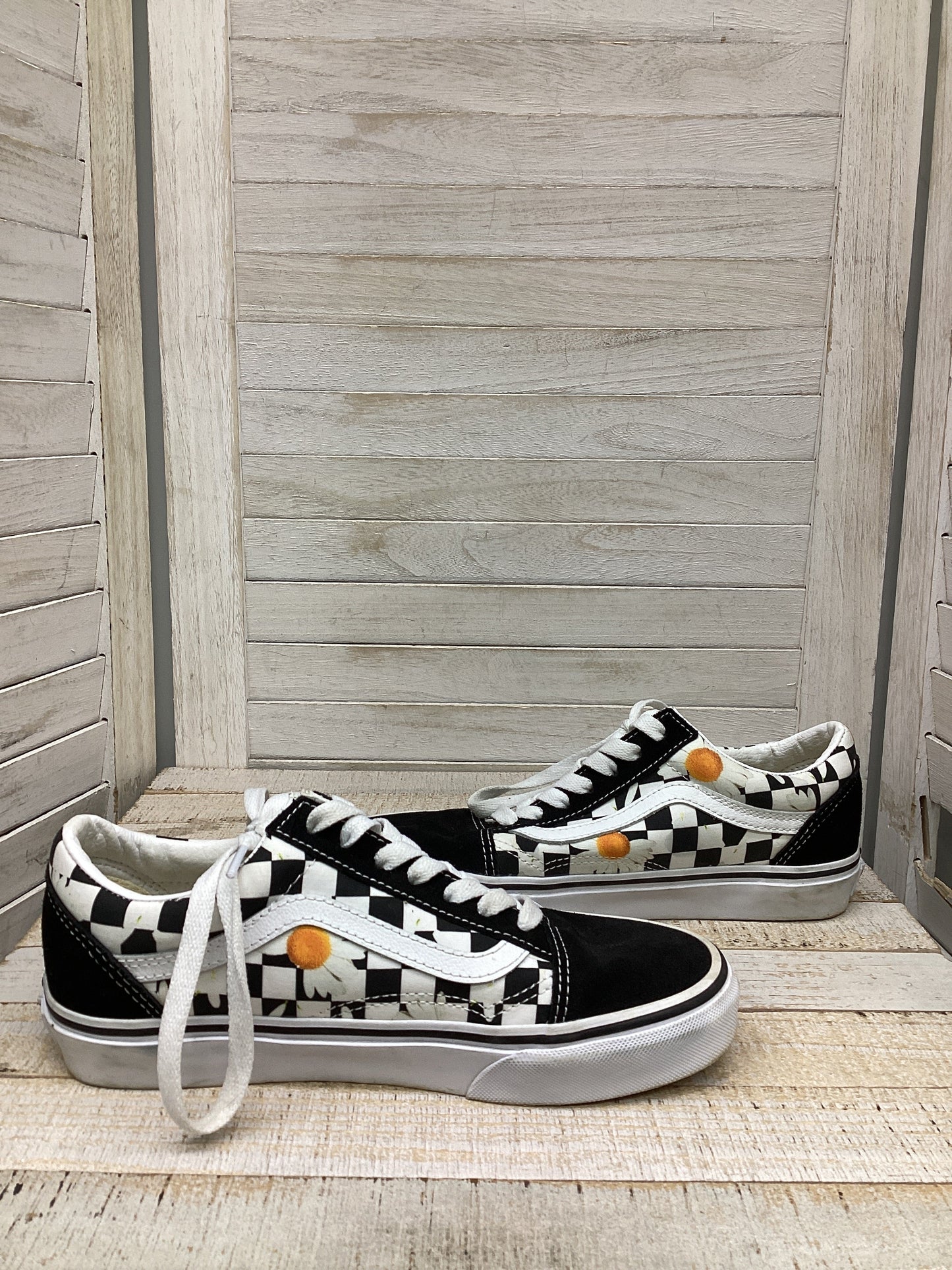 Shoes Sneakers By Vans In Checkered Pattern, Size: 6.5