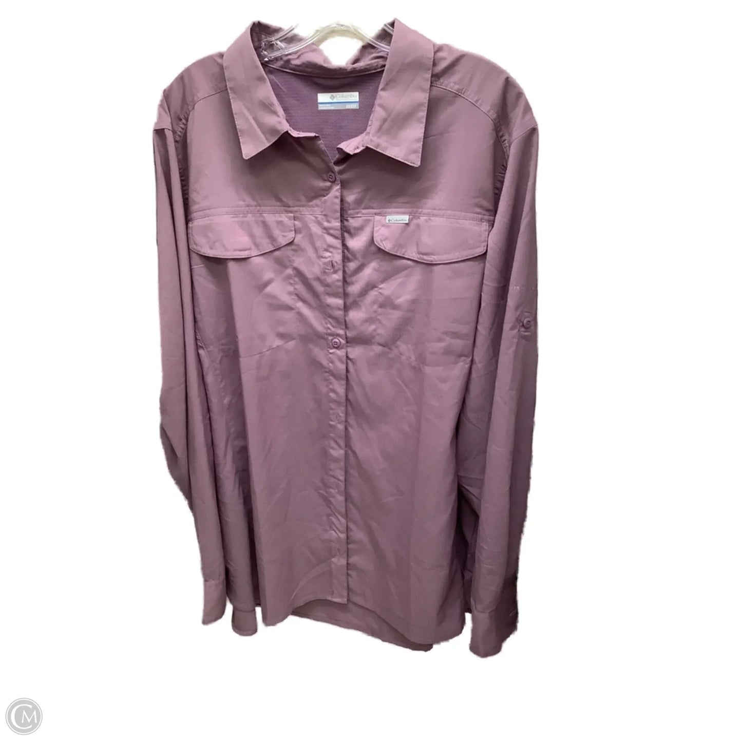 Top Long Sleeve By Columbia In Purple, Size: 2x