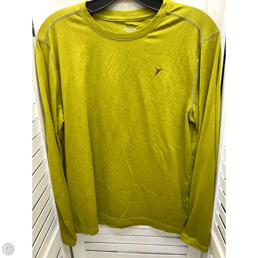 Athletic Top Long Sleeve Collar By Old Navy In Yellow, Size: M