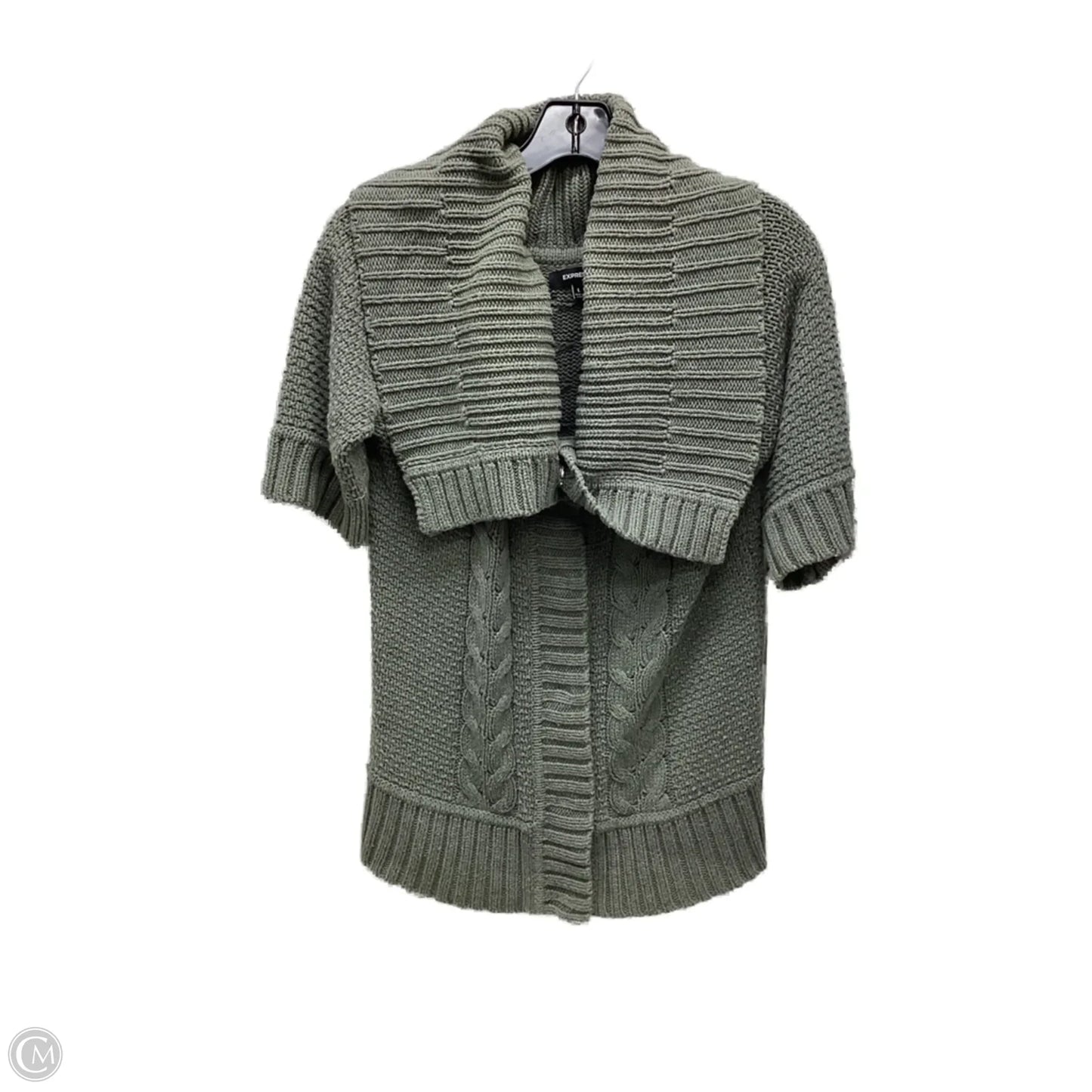 Cardigan By Express In Green, Size: L