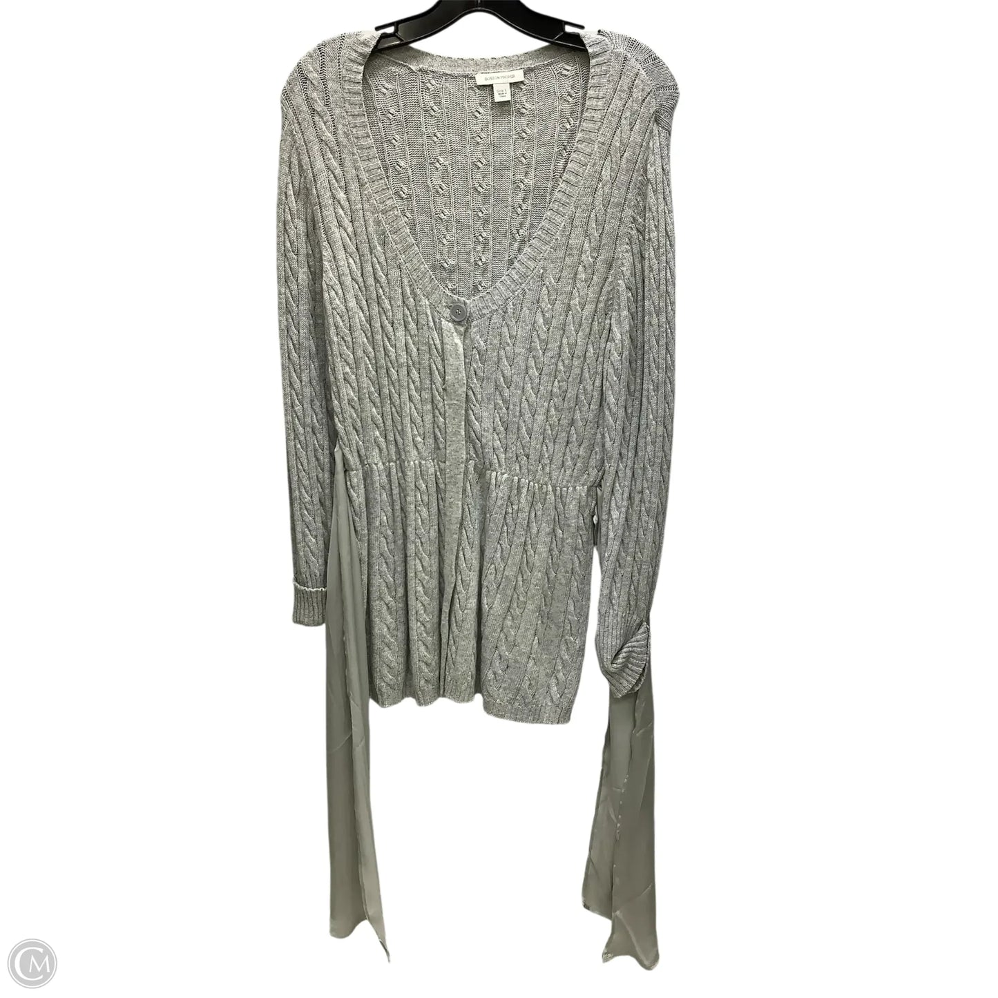 Cardigan By Boston Proper In Grey, Size: L