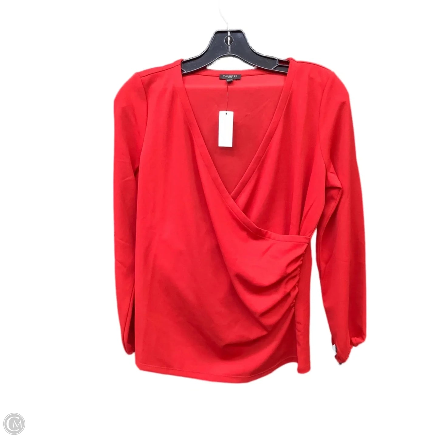 Top Long Sleeve By Talbots In Red, Size: Mp