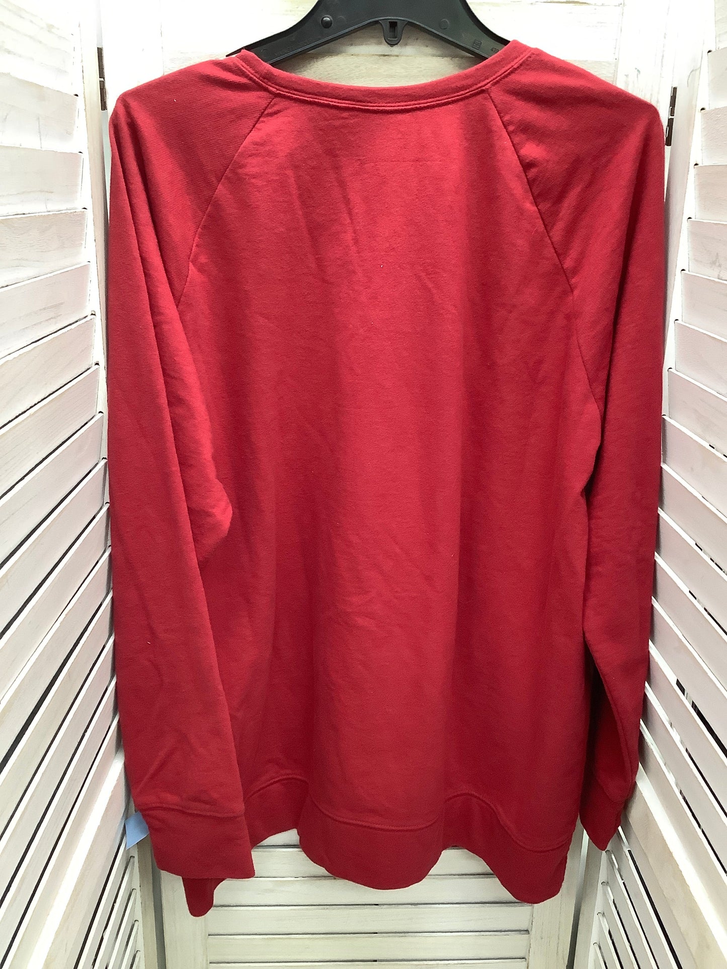 Top Long Sleeve By Torrid In Red, Size: 2x