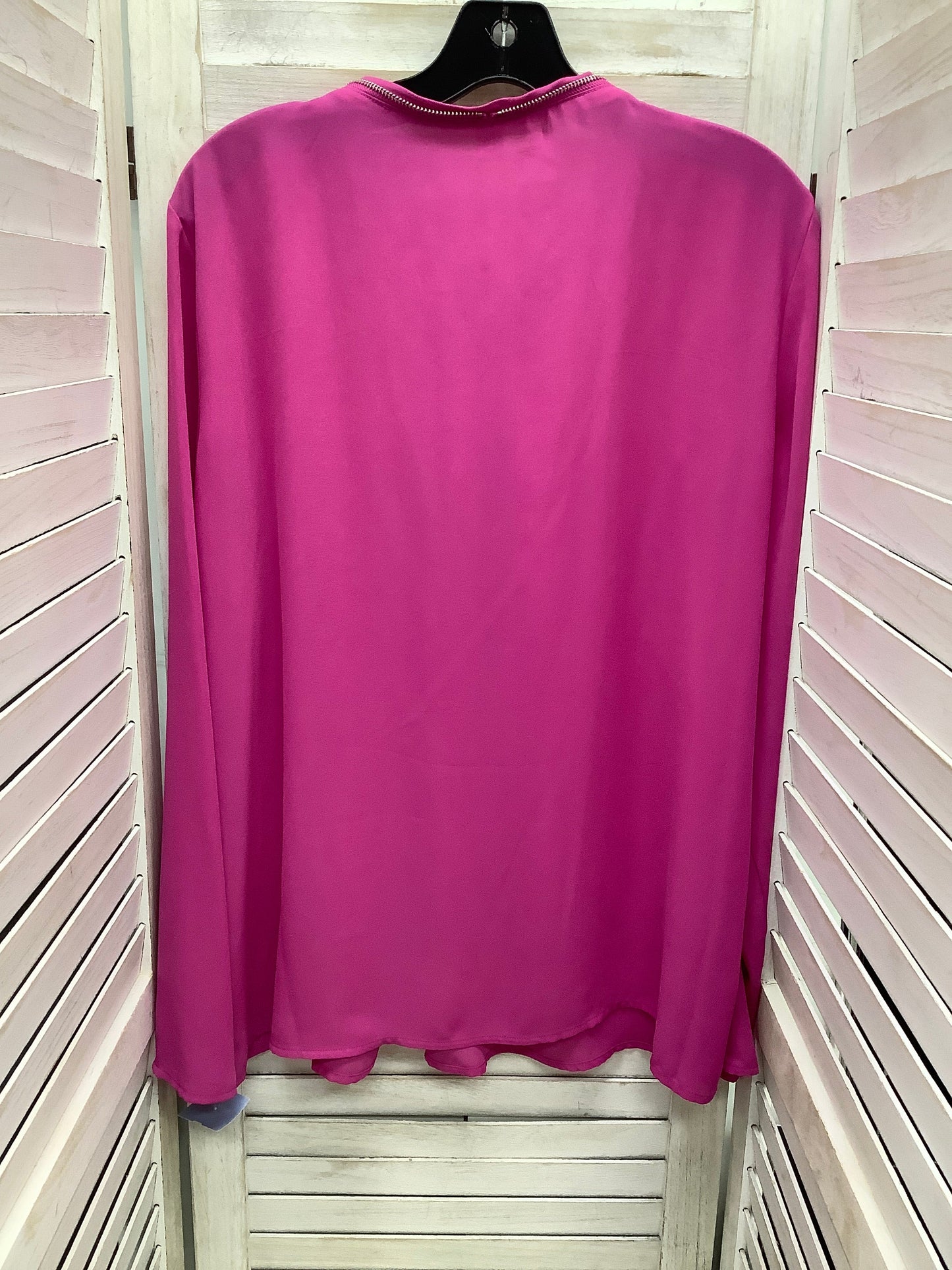 Top Long Sleeve By Michael By Michael Kors In Pink, Size: Xl