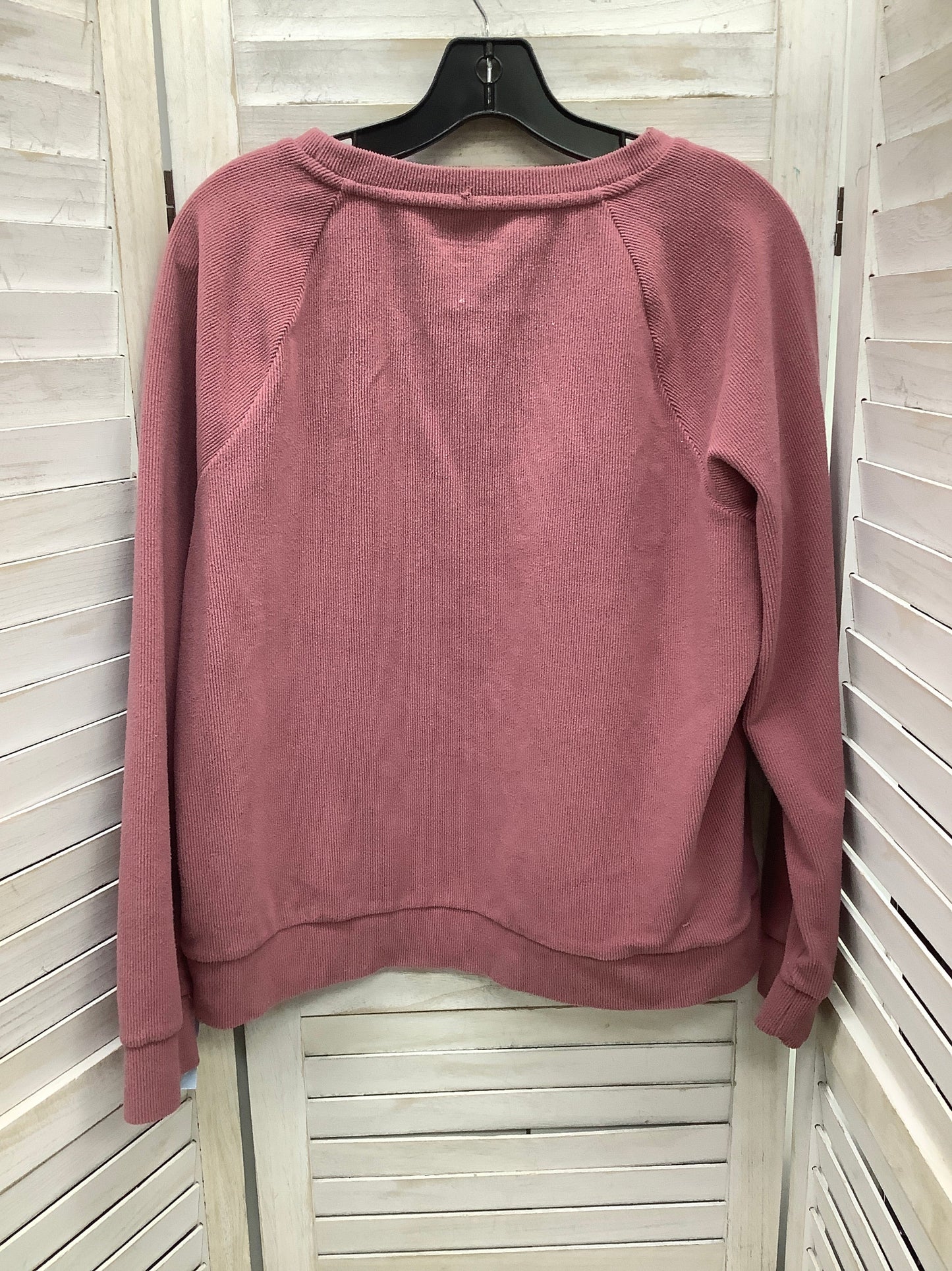 Top Long Sleeve By Marc New York In Pink, Size: L