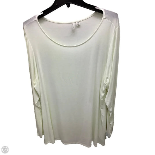 Top Long Sleeve By Cato In Yellow, Size: 3x