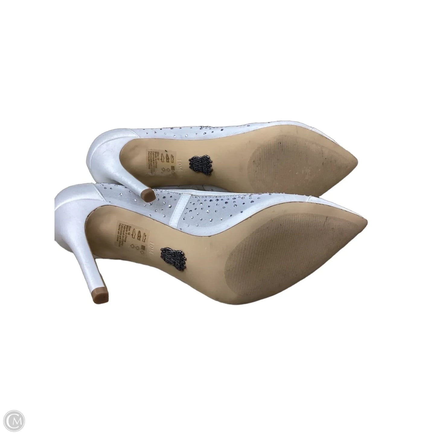 Shoes Designer By Vera Wang In White, Size: 10