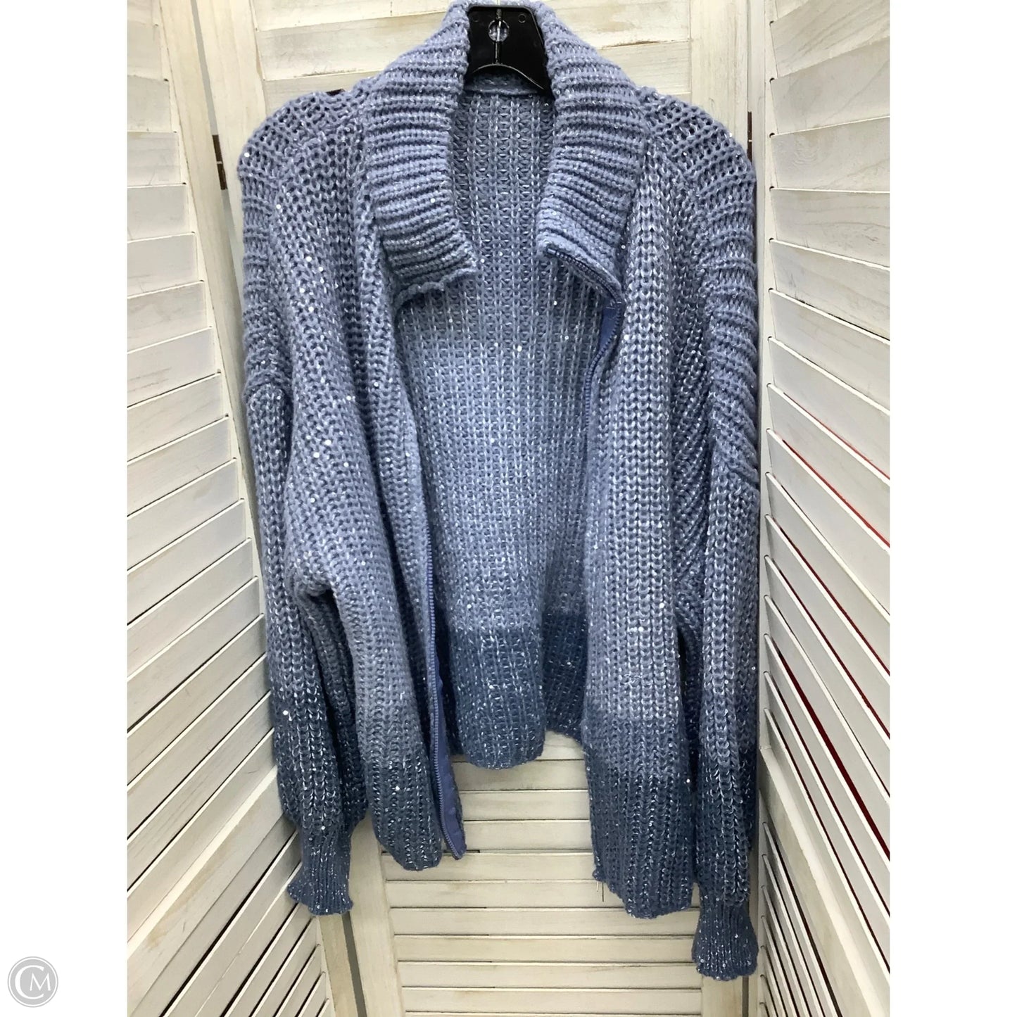 Jacket Fleece By Clothes Mentor In Blue, Size: Xl