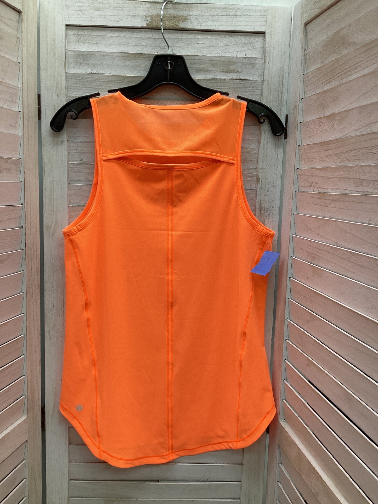 Athletic Tank Top By Lululemon In Orange, Size: M