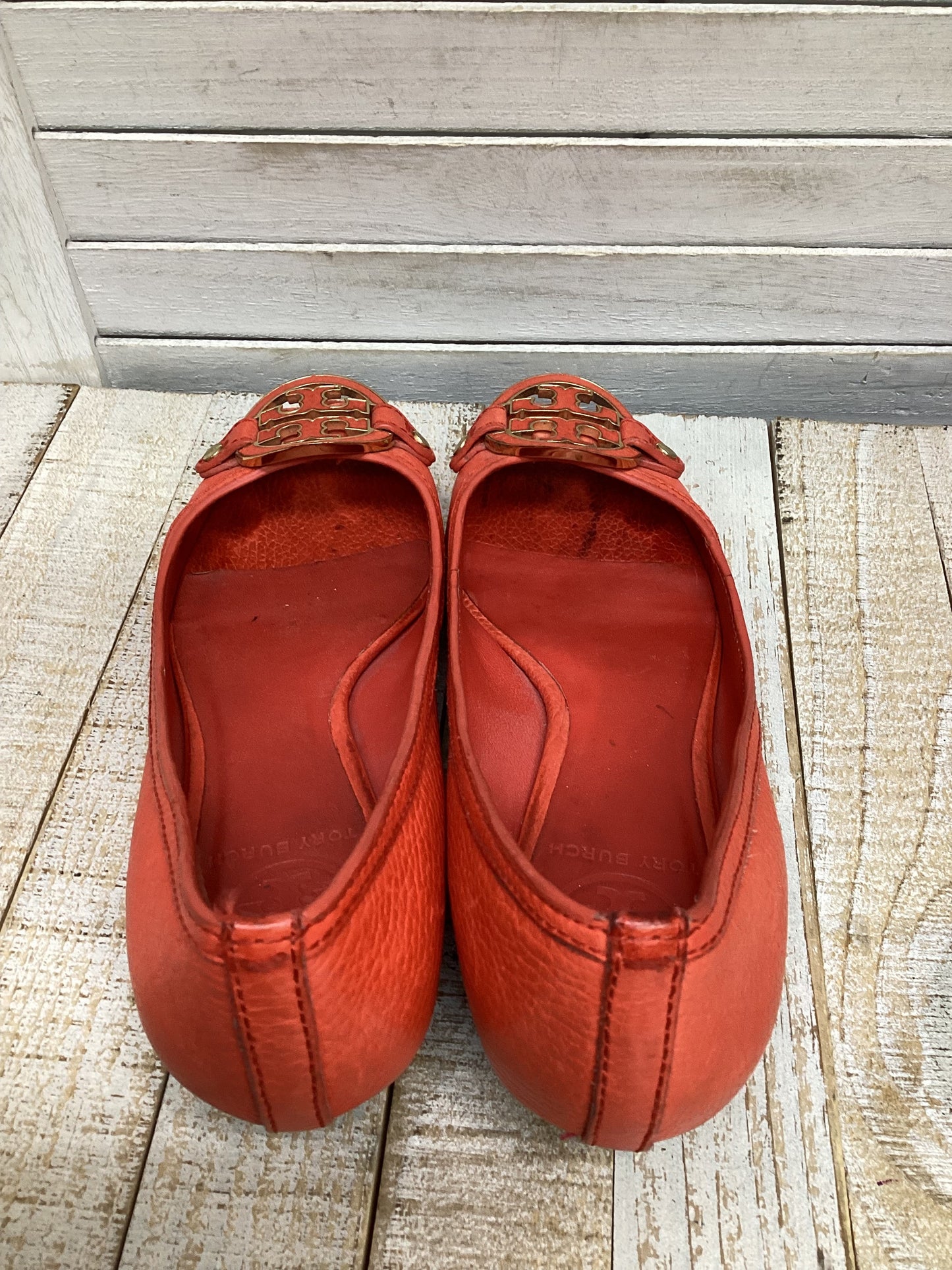 Shoes Flats By Tory Burch In Red, Size: 7