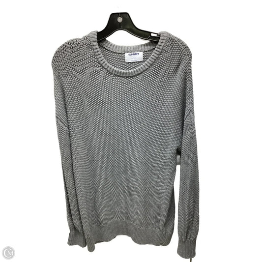 Tunic Long Sleeve By Old Navy In Grey, Size: S