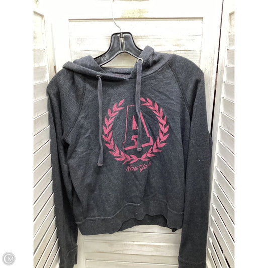 Sweatshirt Hoodie By Aeropostale In Grey, Size: S