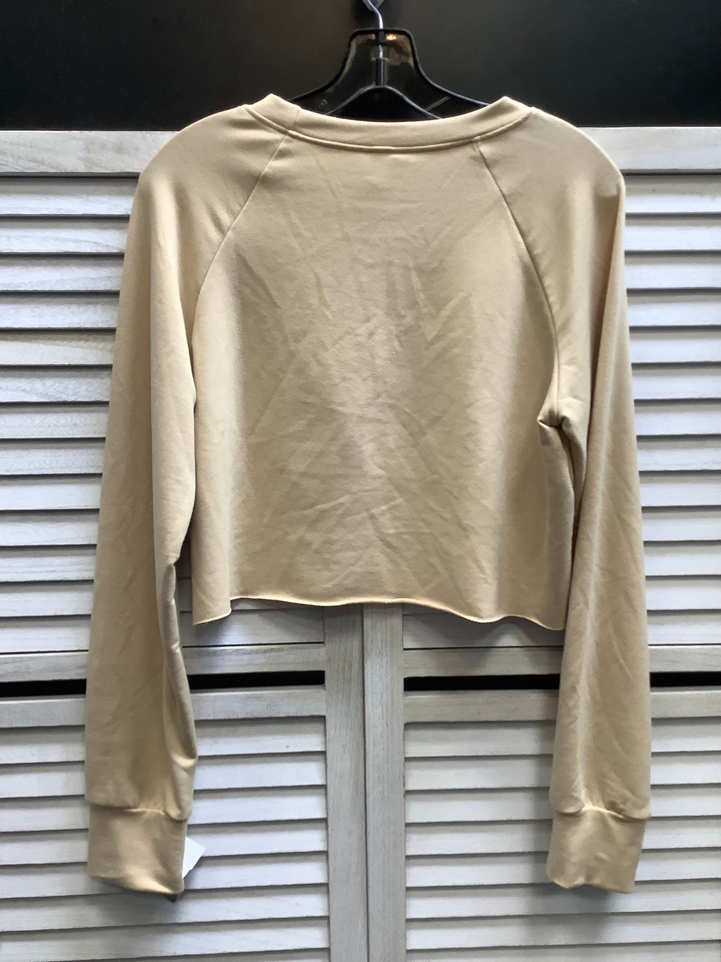 Top Long Sleeve By Clothes Mentor In Tan, Size: M