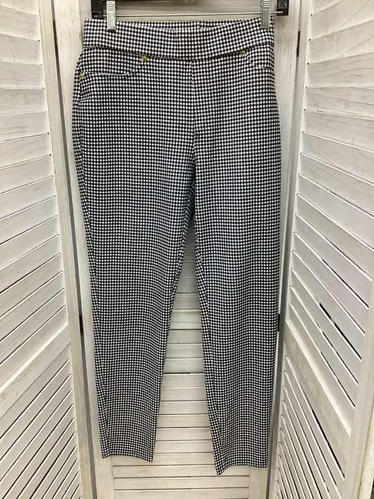 Pants Leggings By Michael Kors In Plaid Pattern, Size: L