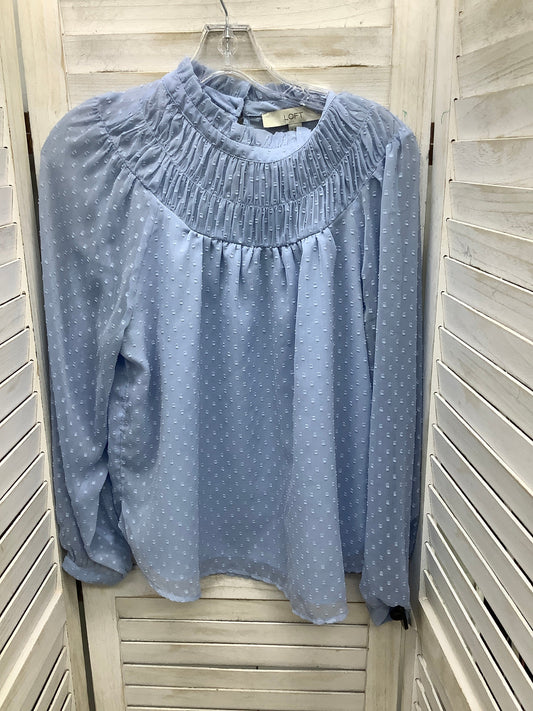 Top Long Sleeve By Loft In Blue, Size: S