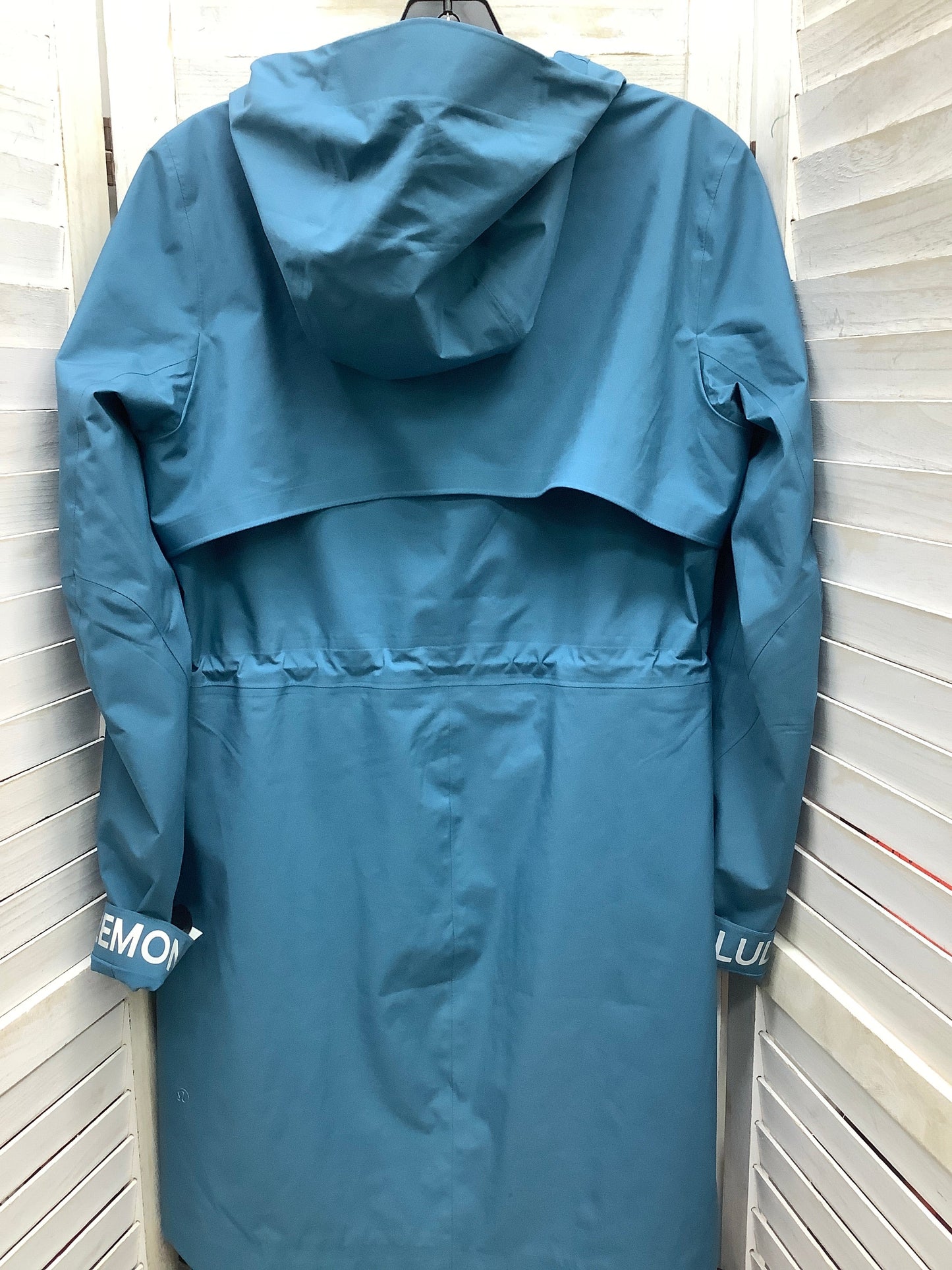 Coat Raincoat By Lululemon In Teal, Size: M