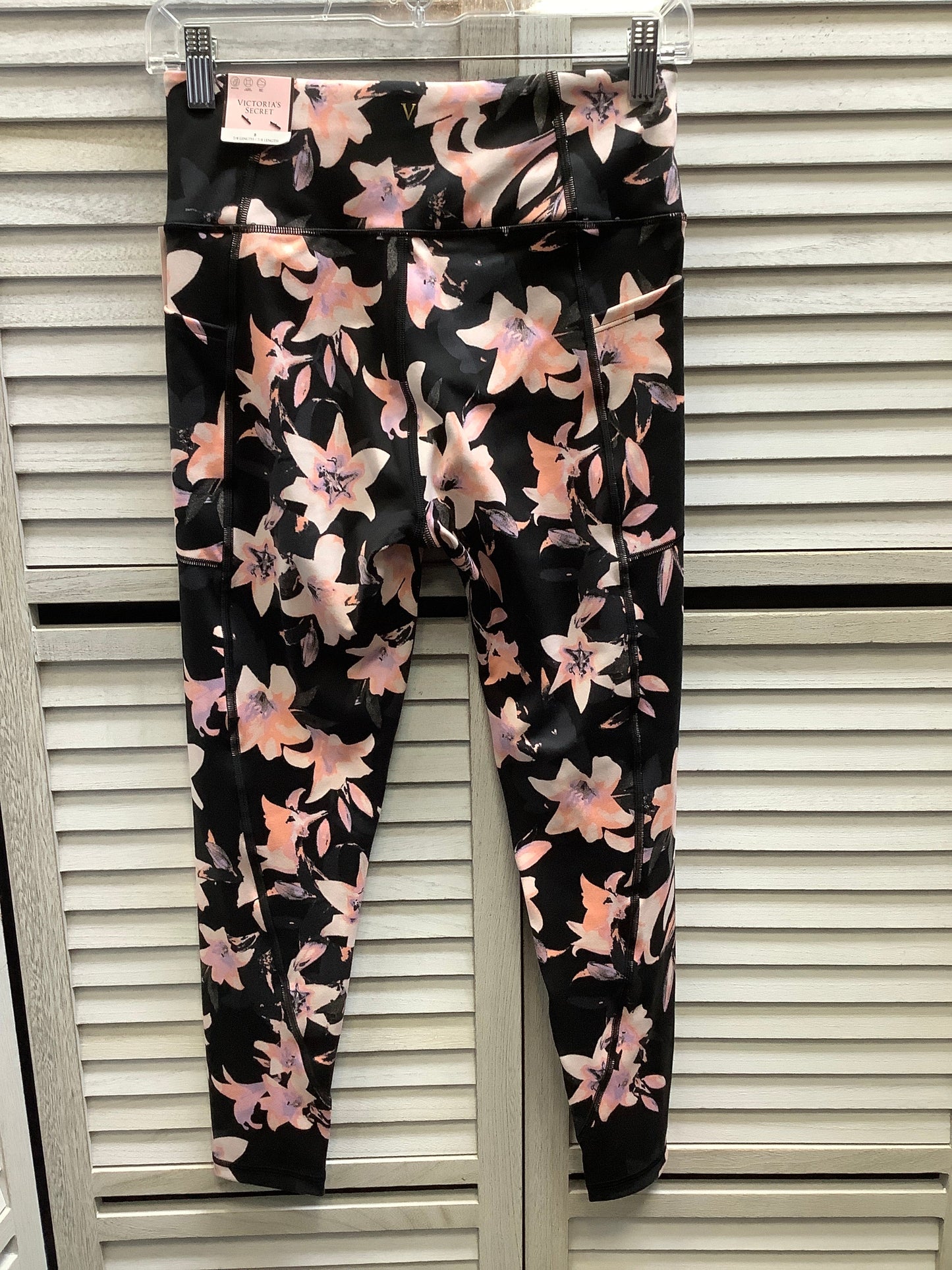 Athletic Leggings By Victorias Secret In Floral Print, Size: 4