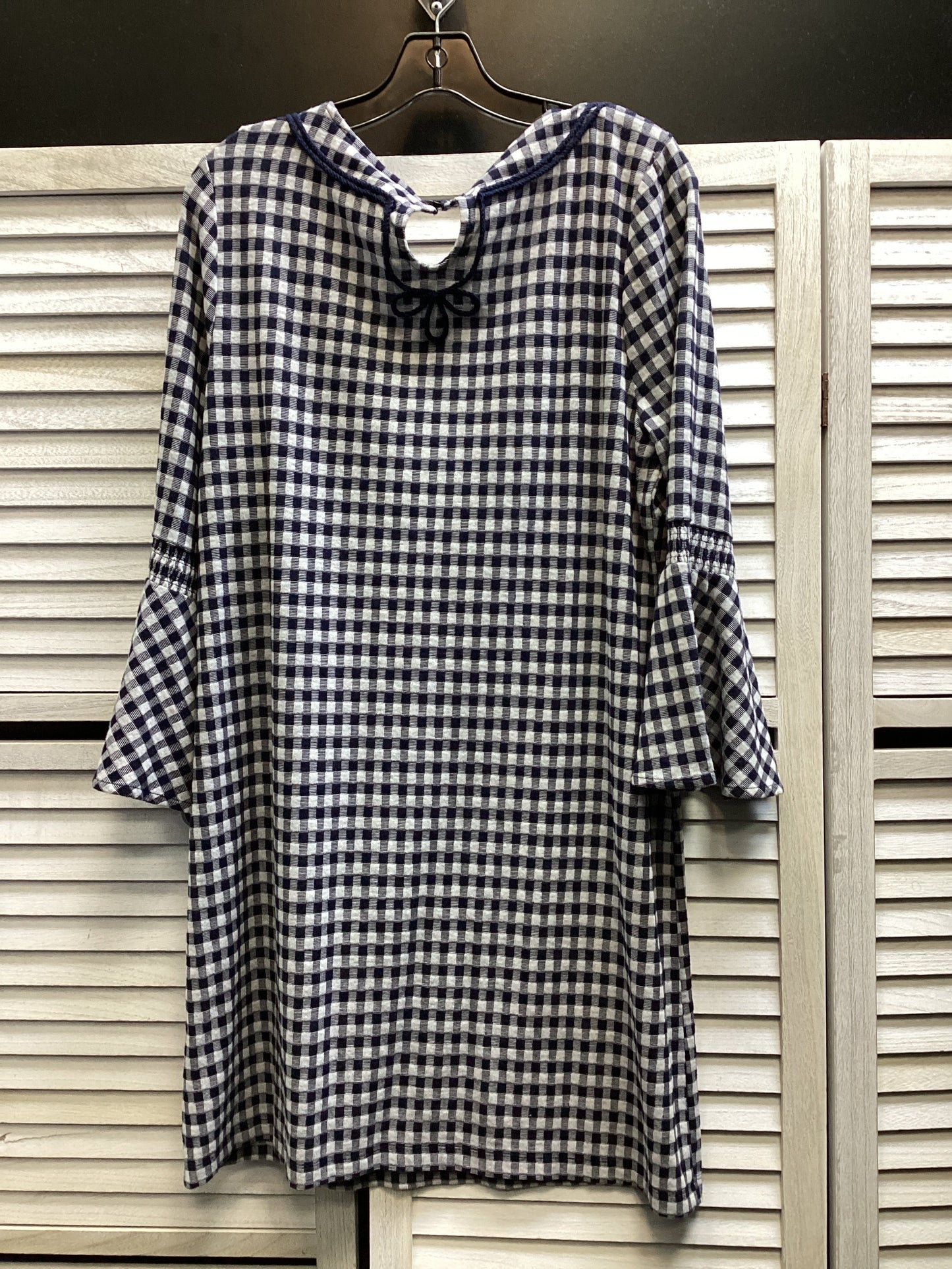 Dress Casual Midi By Crown And Ivy In Checkered Pattern, Size: Xl