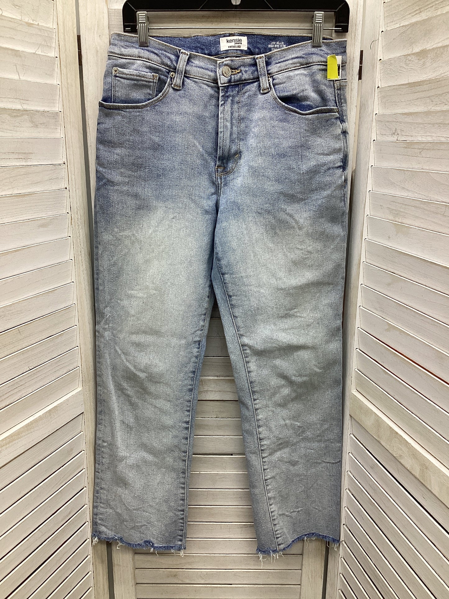 Jeans Straight By Kensie In Blue Denim, Size: 8