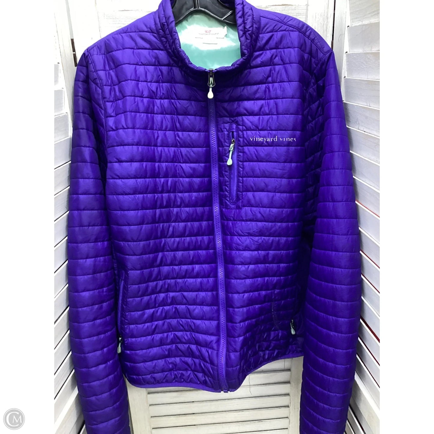 Jacket Puffer & Quilted By Vineyard Vines In Purple, Size: Xl