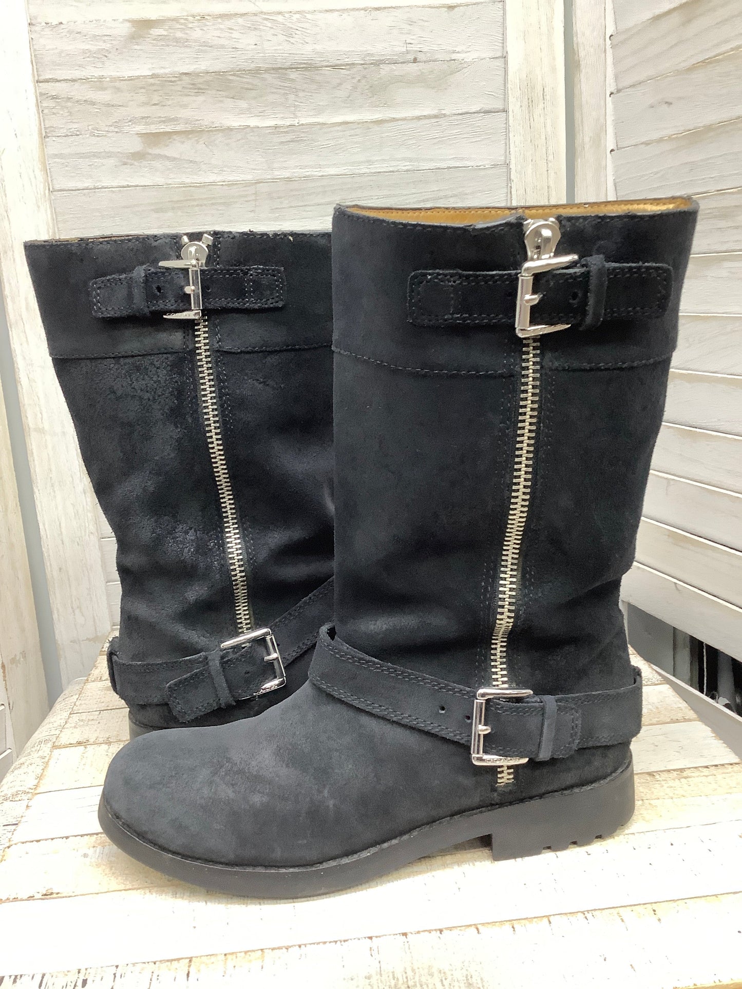 Boots Designer By Coach In Black, Size: 9