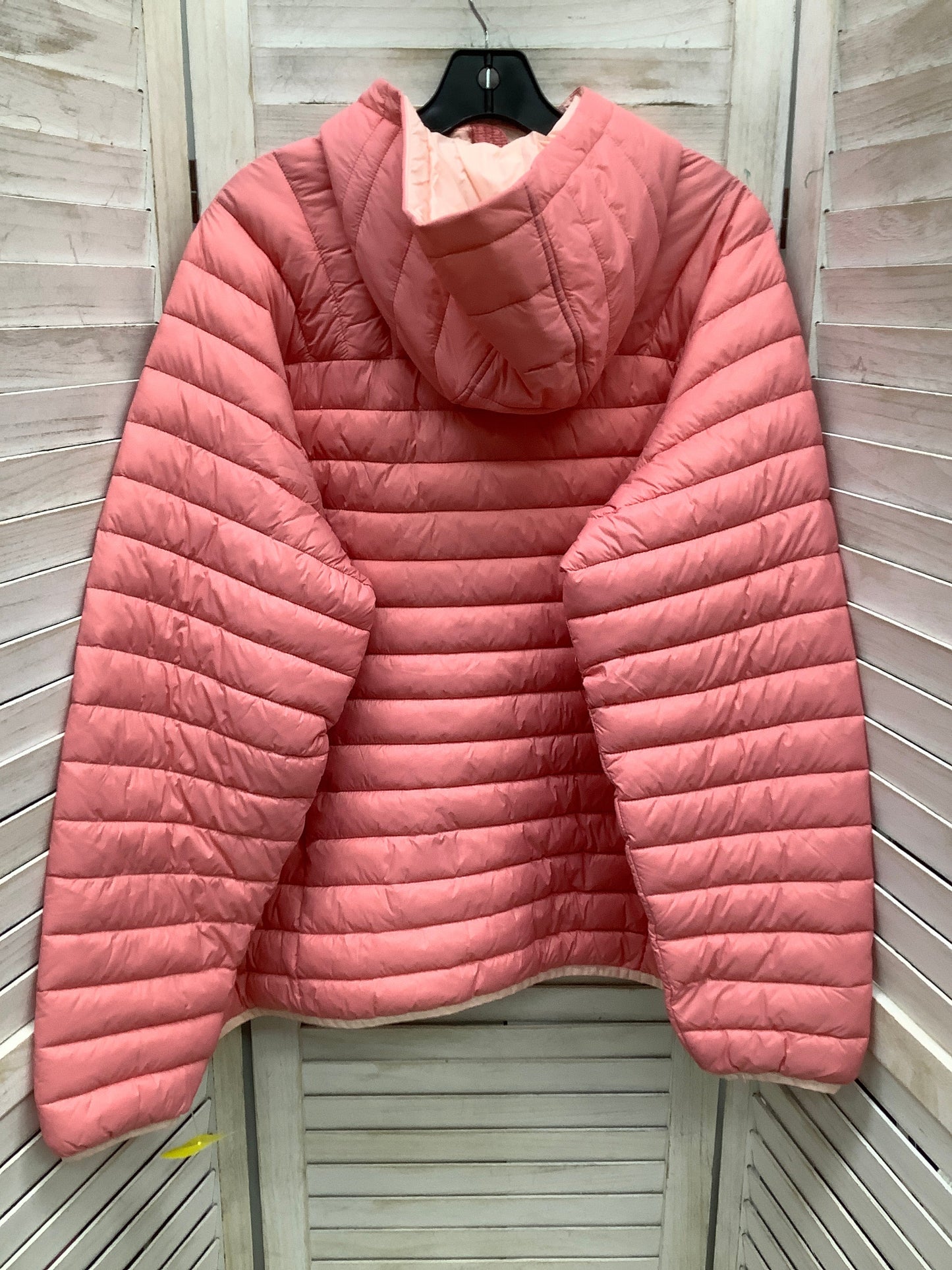 Jacket Puffer & Quilted By Lands End In Pink, Size: 1x