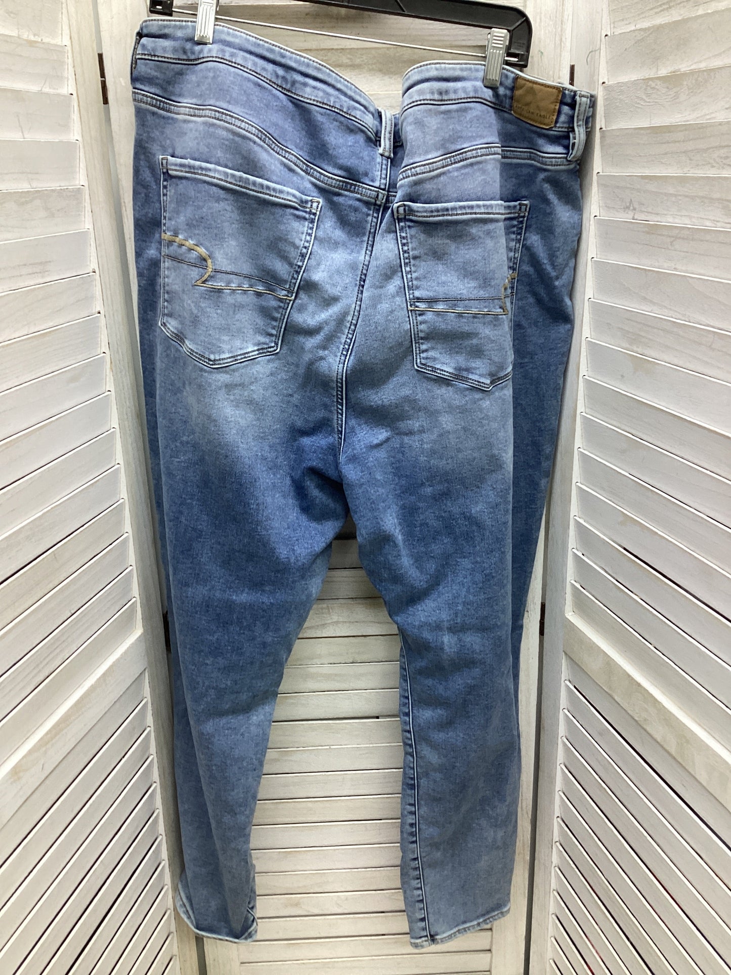 Jeans Skinny By American Eagle In Blue Denim, Size: 24