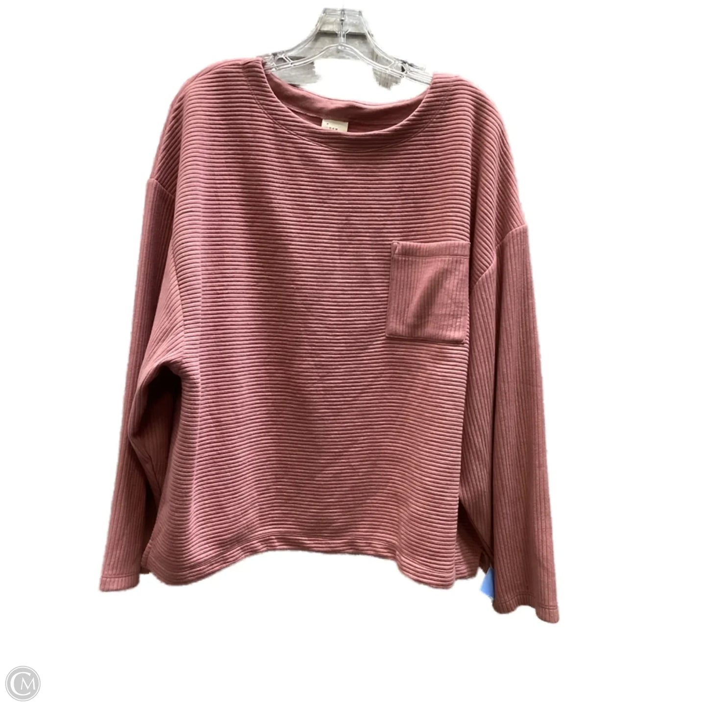 Top Long Sleeve By A New Day In Pink, Size: L