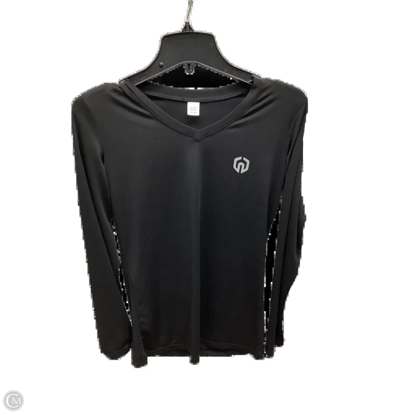 Top Long Sleeve By Under Armour In Black, Size: L