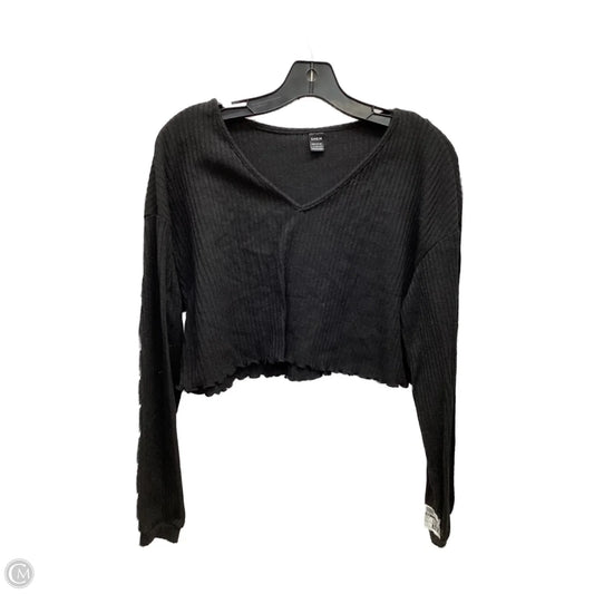 Top Long Sleeve By Shein In Black, Size: L